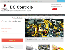 Tablet Screenshot of dccontrols.net